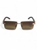 Choice Hexa Rimless Gradient Sunglasses