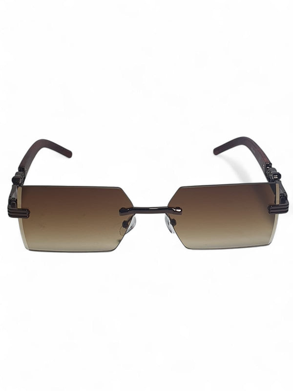 Choice Hexa Rimless Gradient Sunglasses