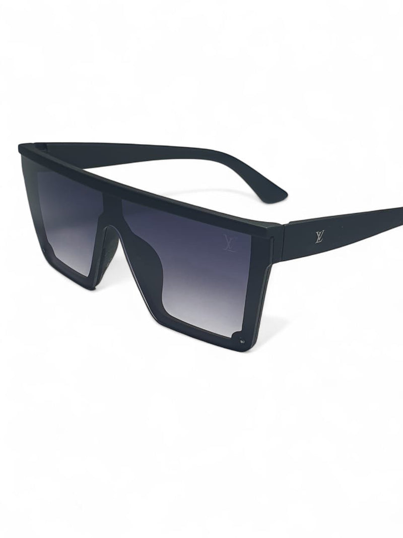 Luxury Oversized Flat Top Sunglasses | Gradient Lens | Unisex Fashion Shield Shades